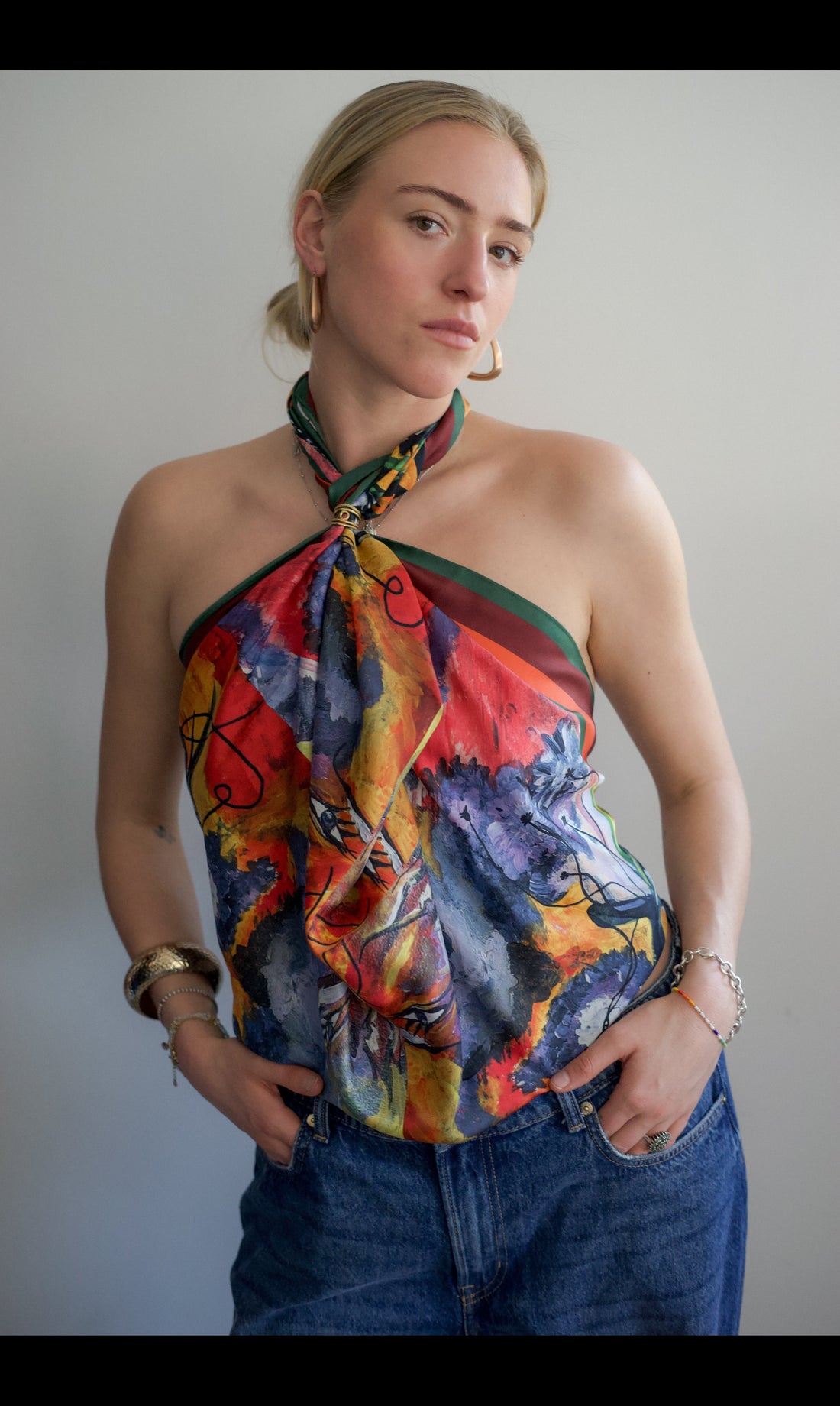 As a halter top